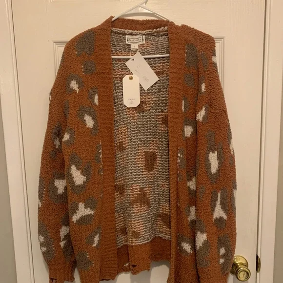 NWT Animal print cardigan